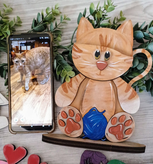 Custom Painted Pet with Interchangeable Hats