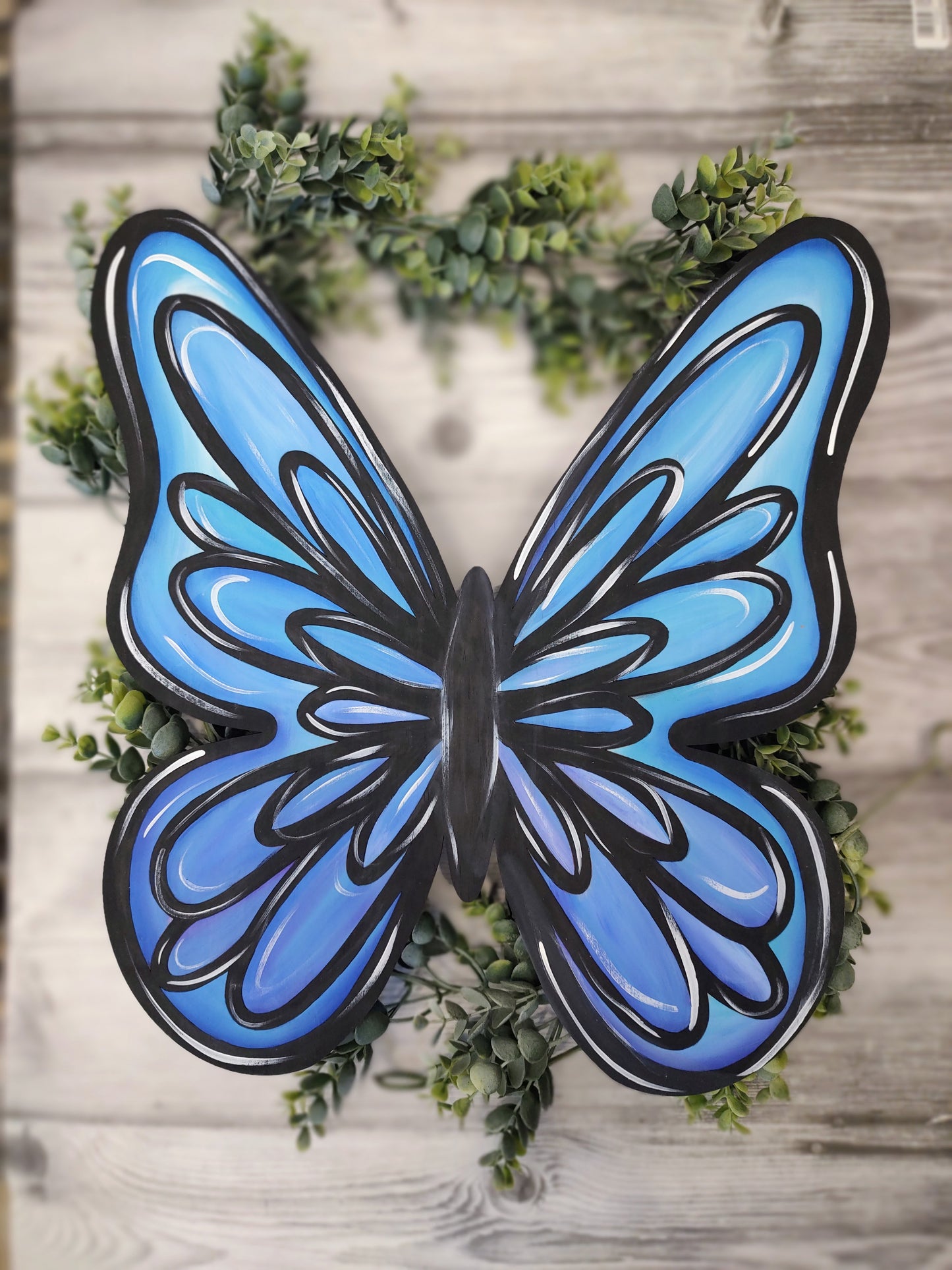 Bright and Beautiful Butterfly Spring/Summer Door Hanger