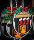 Personalized Family Christmas Ornament – Fireplace Stockings | 2–12 Names
