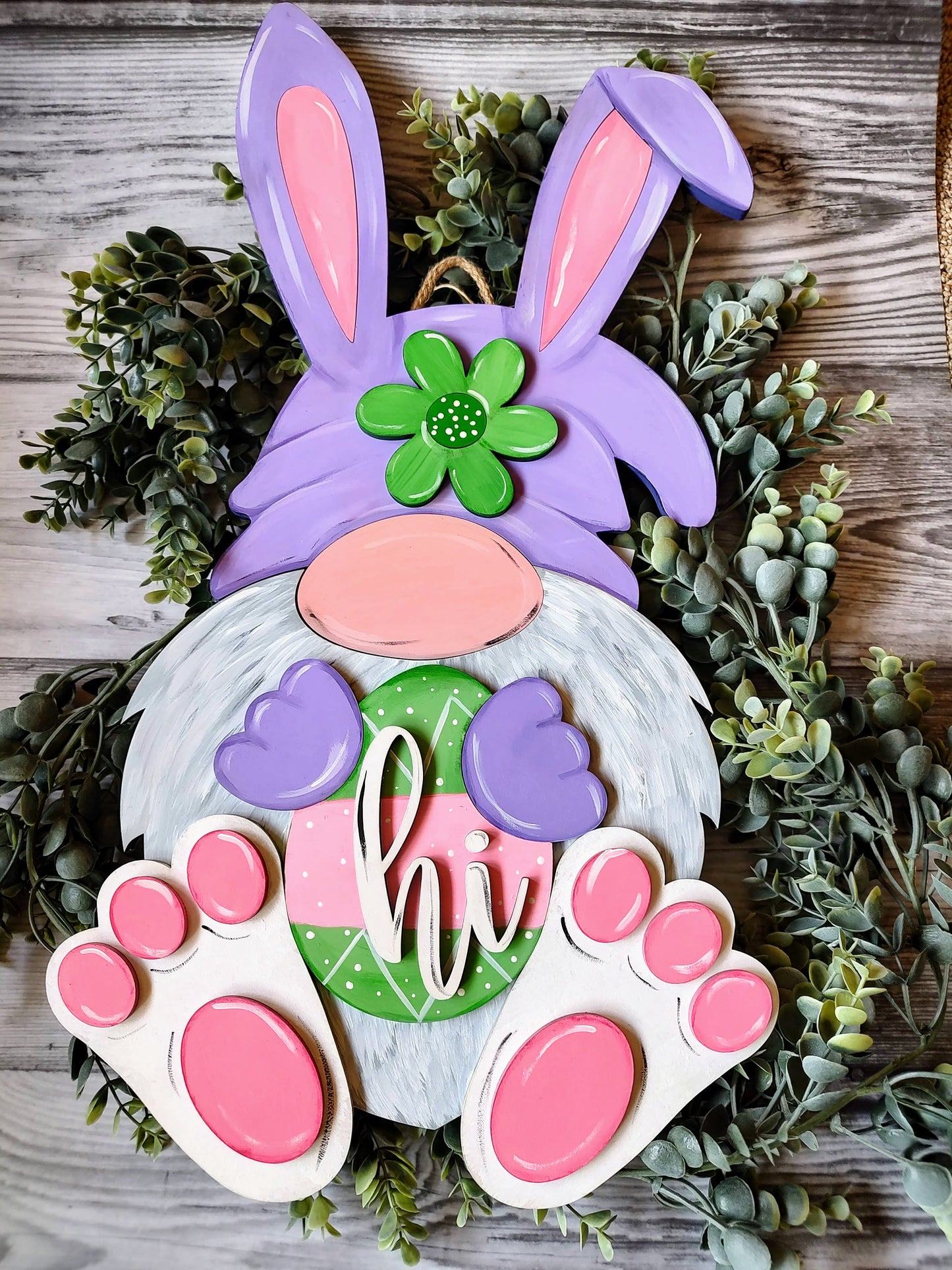 Easter Bunny Gnome Door Hanger