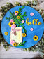 Spring Floral Mason Jar Door Hanger