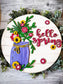 Spring Floral Mason Jar Door Hanger