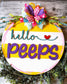 Hello Peeps Easter Door/Wall Hanger