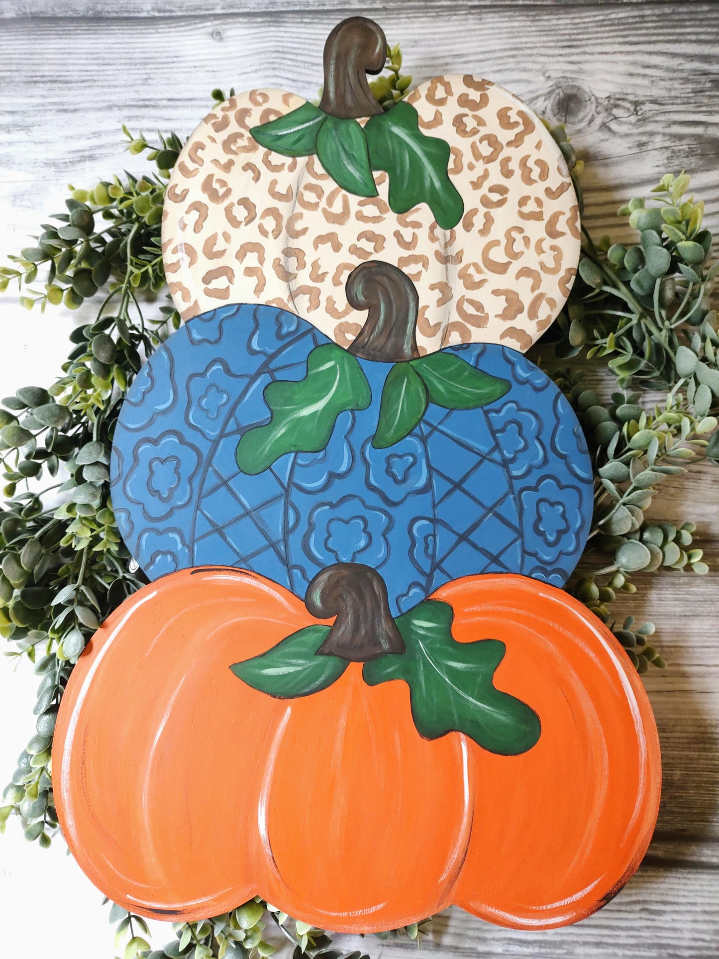 Pumpkin Trio Fall Door/Wall hanger