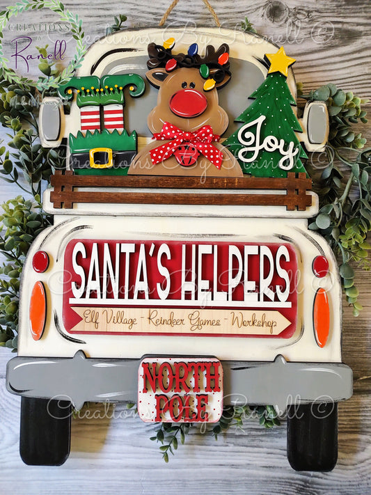LARGE Christmas Insert for Interchangeable Truck