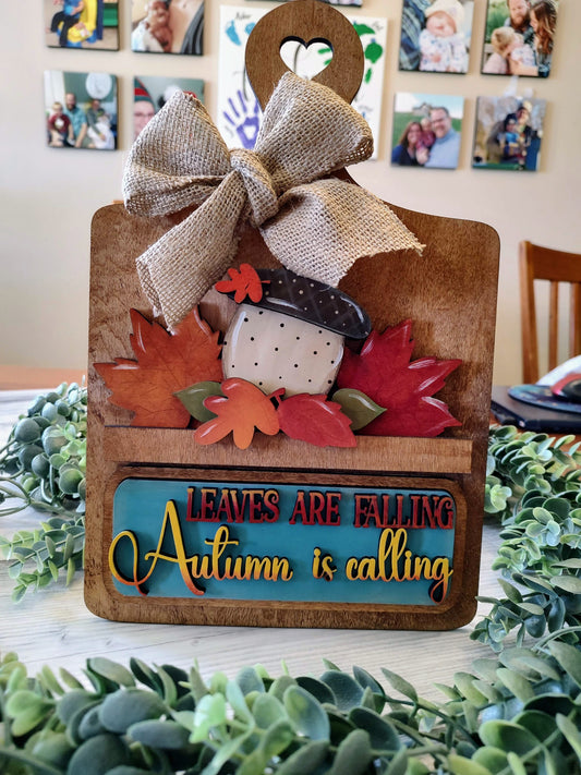 Small Fall Acorn Truck Insert