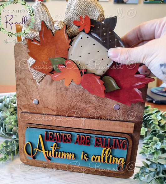 Small Fall Acorn Laser Cut Wood Truck Insert – Cutting Board - Interchangeable Fall Decor – Creations by Ranell