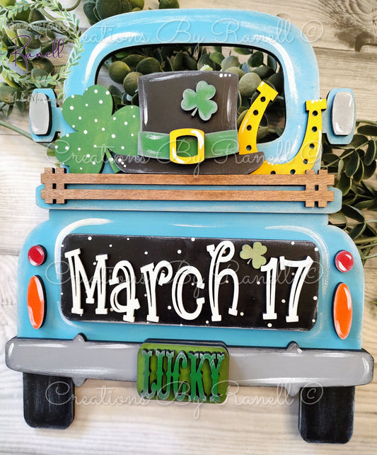 LARGE St. Patty's Day Truck Insert