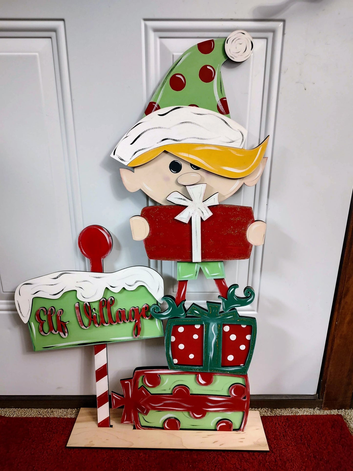 Hermie the Elf Christmas Porch or Shelf Sitter