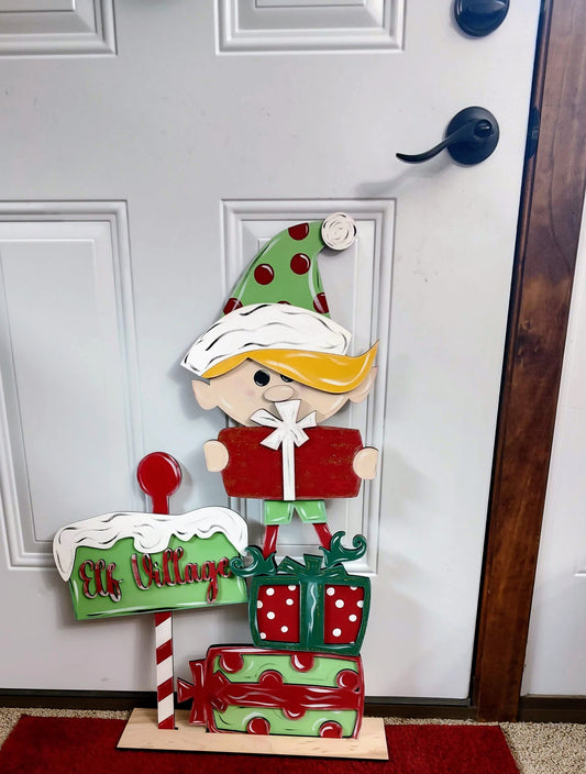 Hermie the Elf Christmas Porch or Shelf Sitter