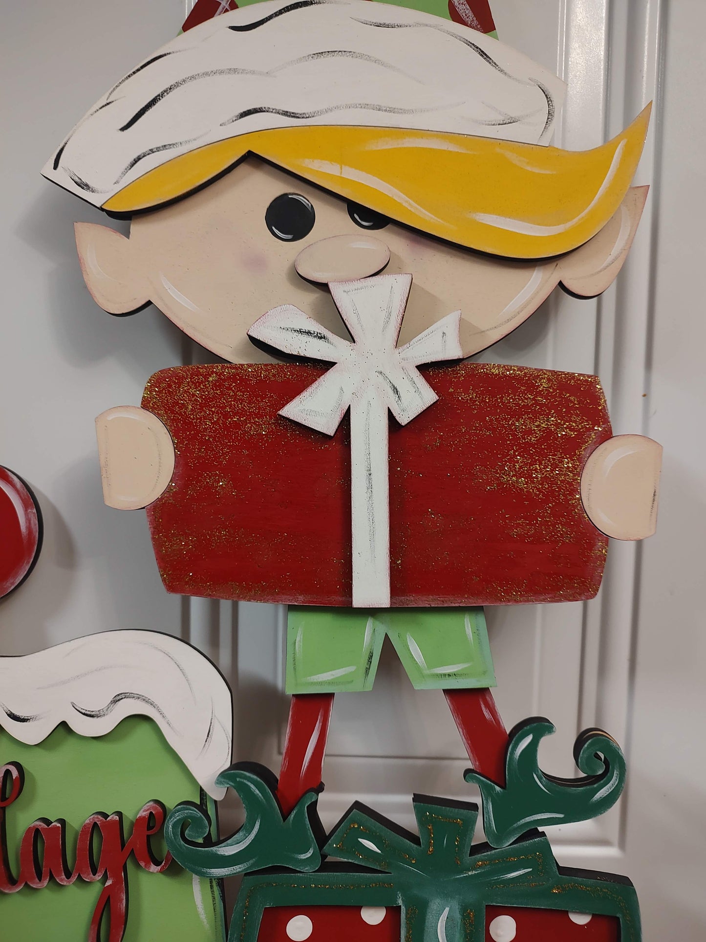 Hermie the Elf Christmas Porch or Shelf Sitter