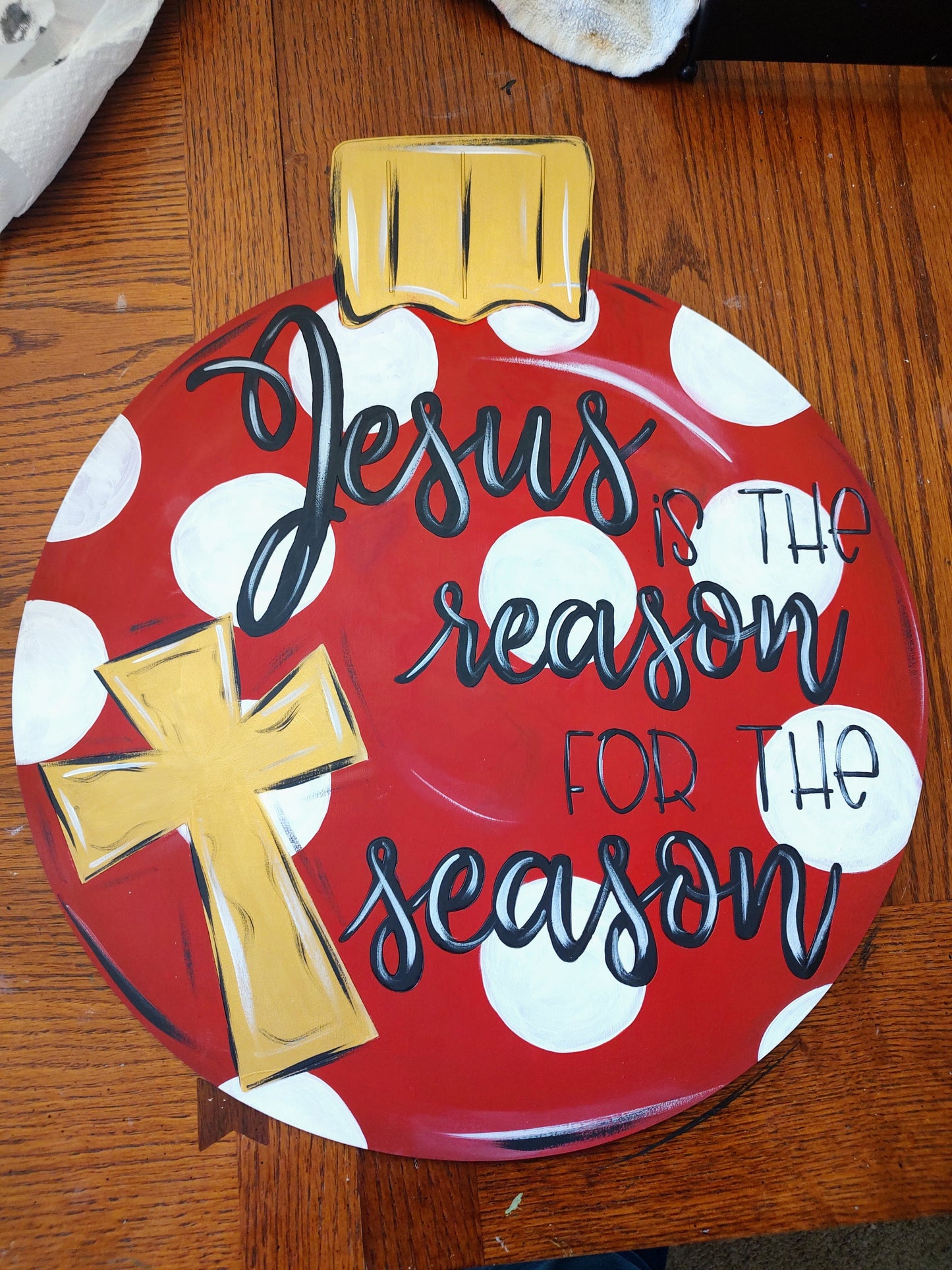 Jesus is the Reason Ornament Christmas Door Hanger/Wall Hanger