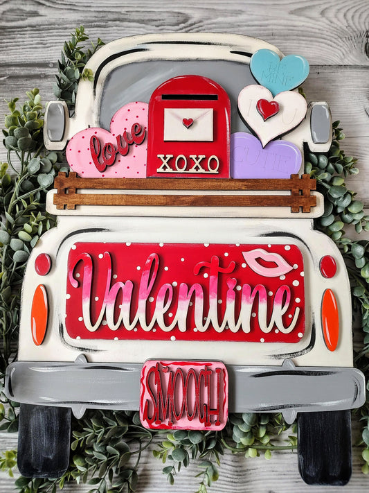 LARGE Valentine Mailbox Truck Insert
