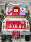 SMALL Valentine Mailbox Truck Insert