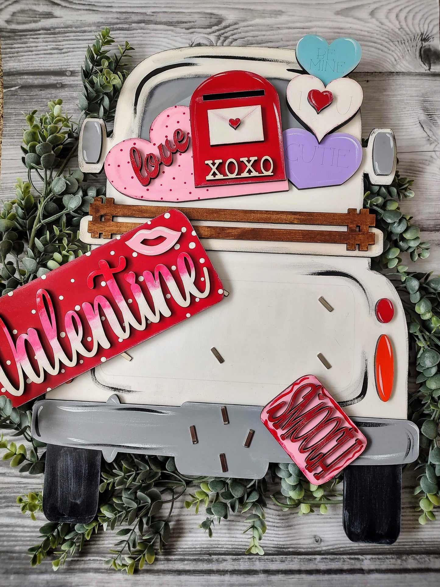 SMALL Valentine Mailbox Truck Insert