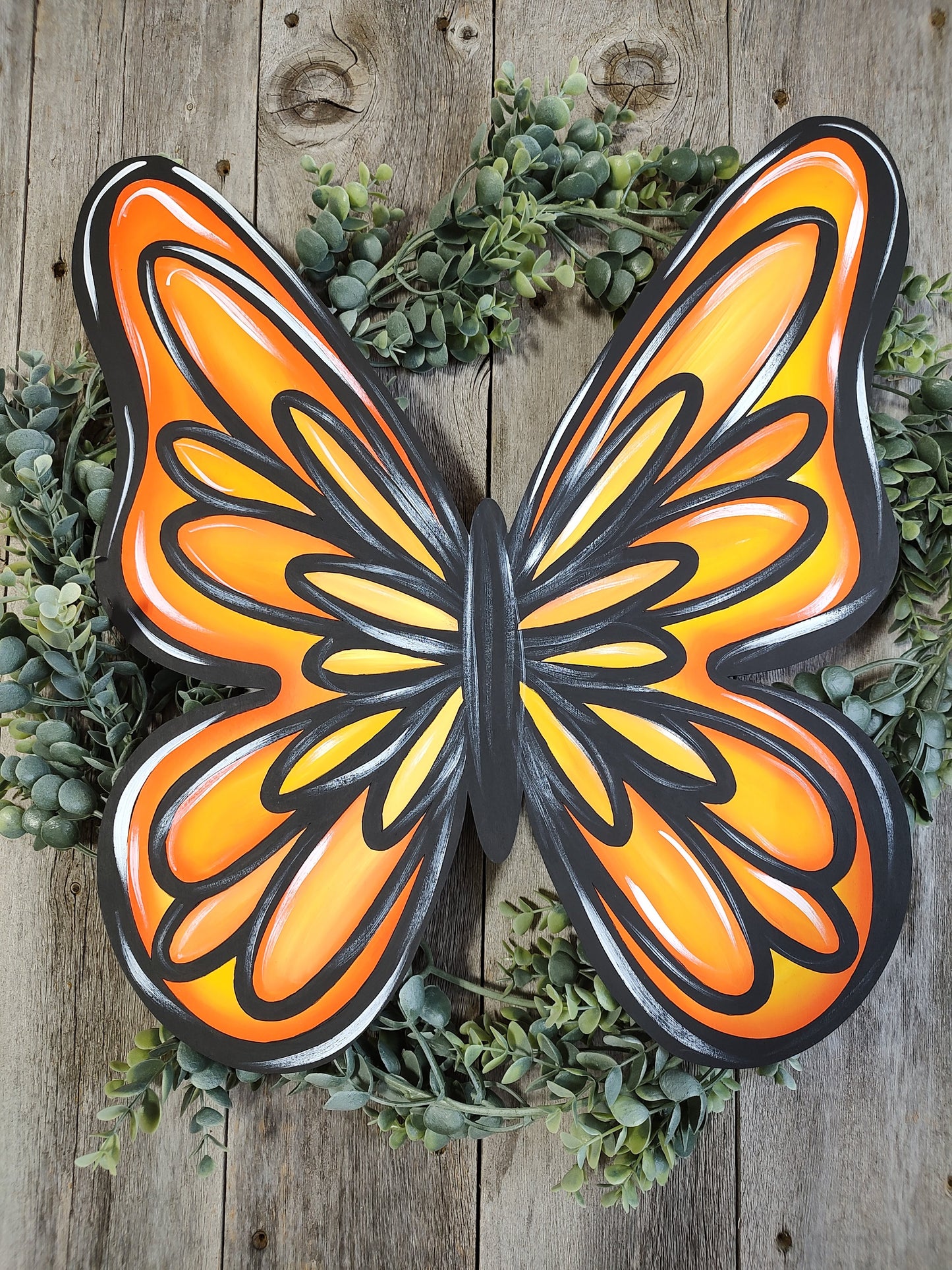 Bright and Beautiful Butterfly Door Hanger