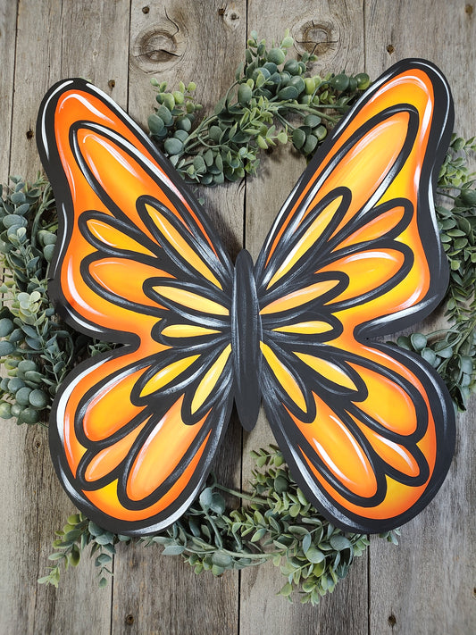 Bright and Beautiful Butterfly Spring/Summer Door Hanger