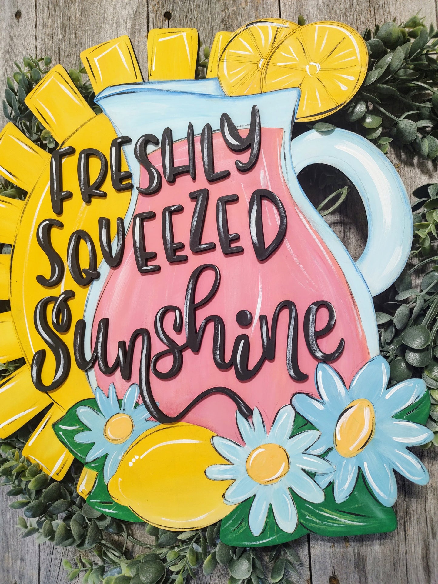 Freshley squeezed sunshine Summer Door Hanger