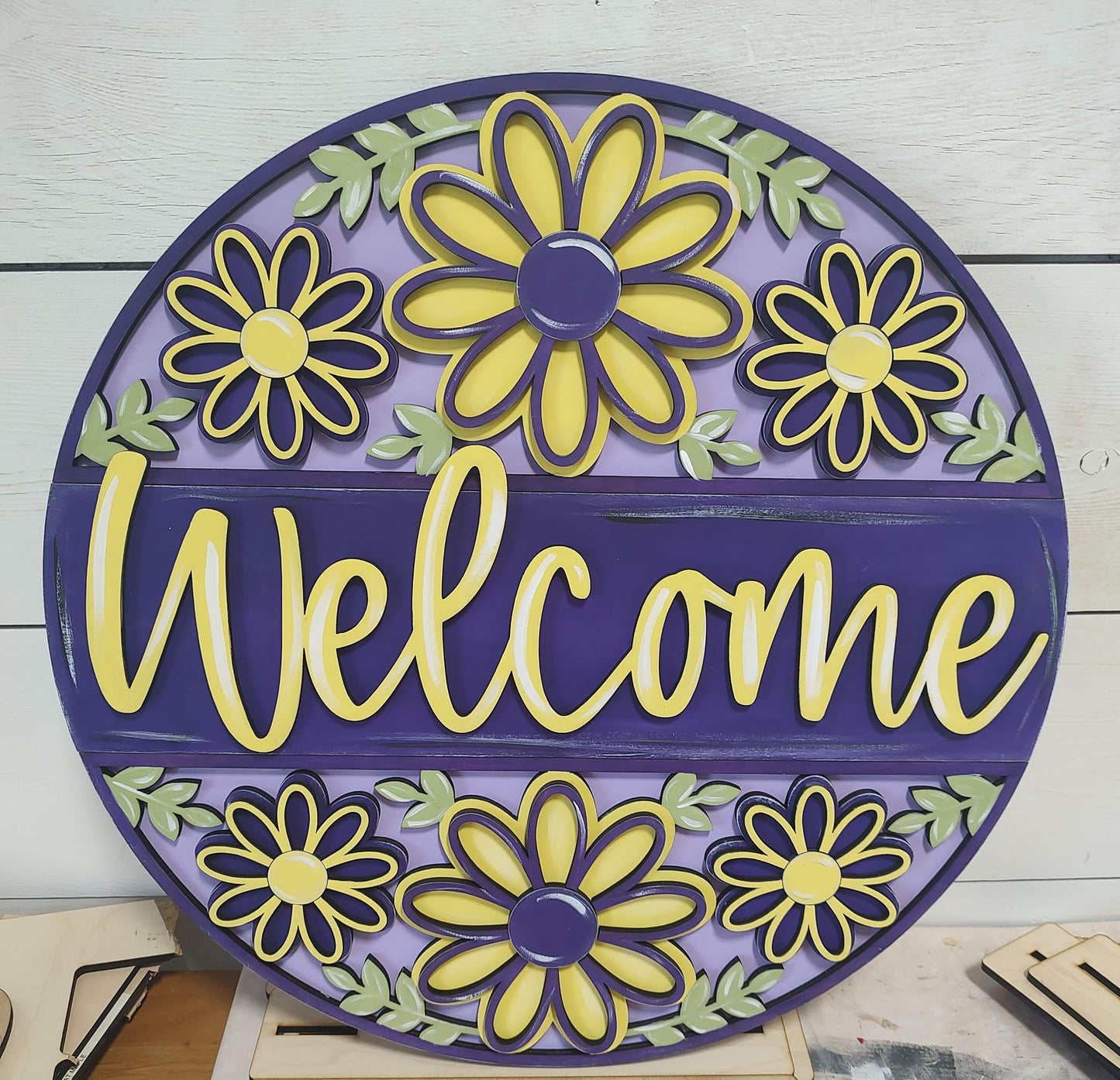 3D Multi-layered Floral Adorable Door Hanger