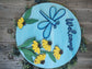 Vibrant, 3D Dragonfly Door Hanger. Perfect for spring and summer!