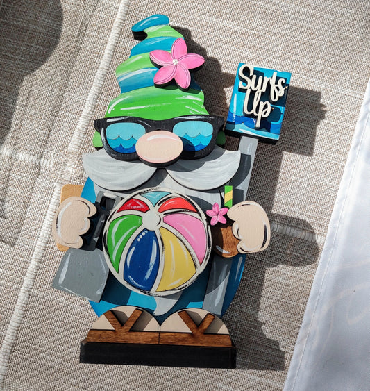 Surfs up! Surfer Summer Gnome Shelf Sitter