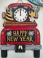 New Years Interchangeable Truck and Cutting Board Insert