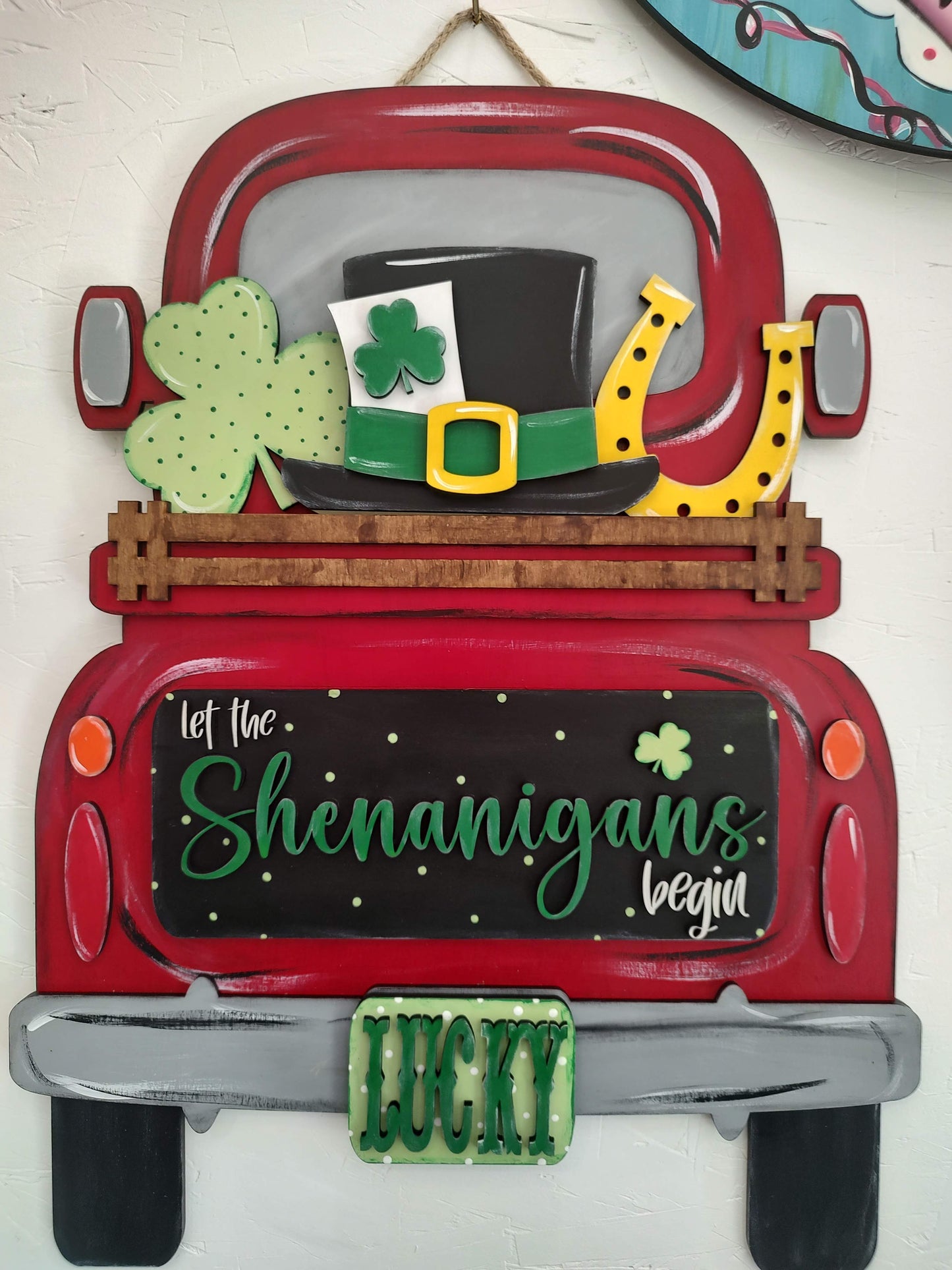 St. Patty's Day Insert for Interchangeable Truck and Cutting Board