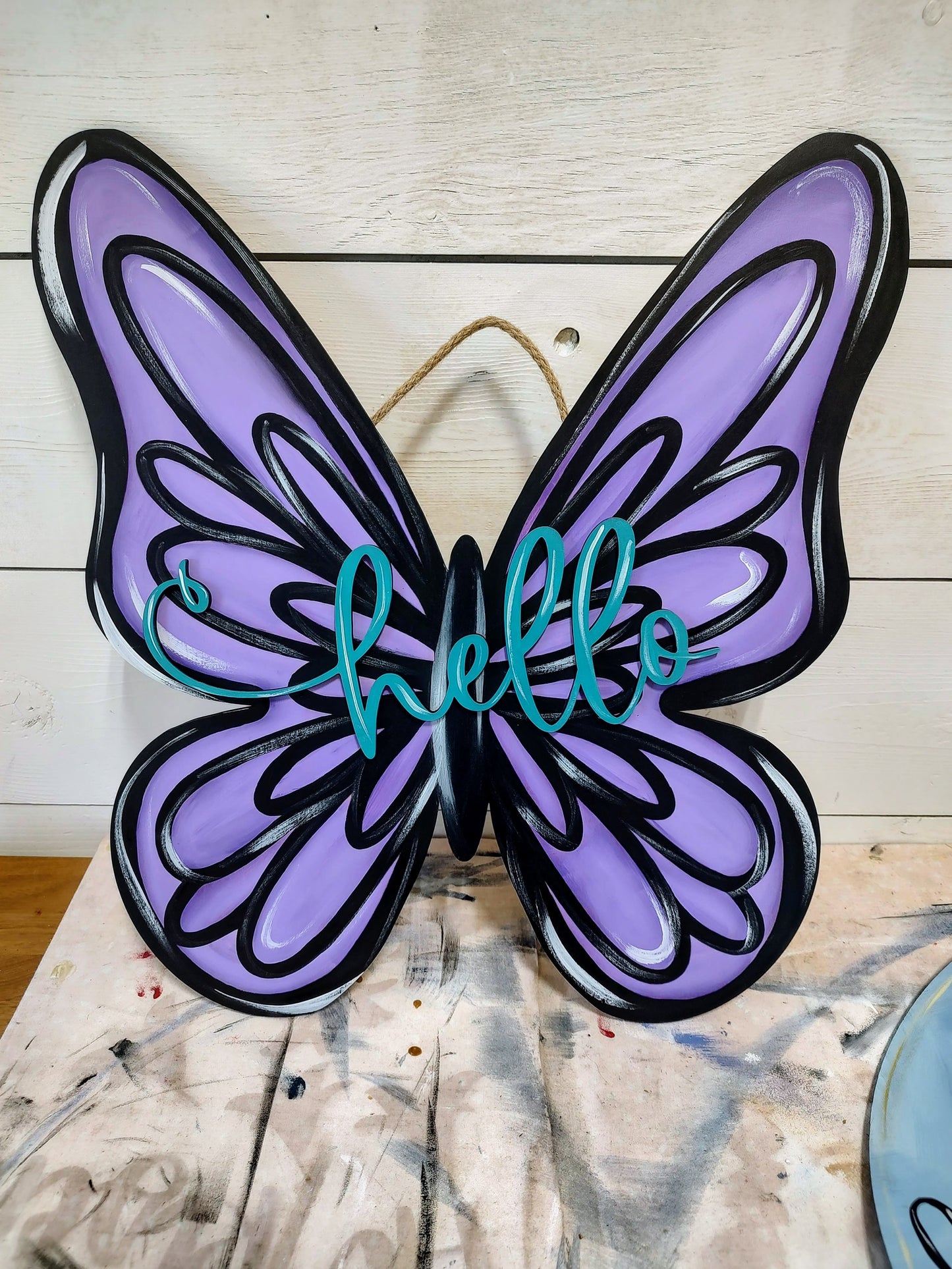 Bright and Beautiful Butterfly Door Hanger