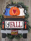 Pumpkin Fall Insert for Interchangeable Truck and Cutting Board