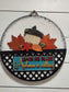 Round Truck Insert Base Laser Cut Wood Door Hanger - Autumn is Calling - White – Interchangeable Home Decor – Creations by Ranell