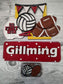 SMALL Football and Volleyball Truck Insert - Fits SMALL Famous Truck, Gnome, and House | Sports Decor