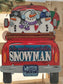 SMALL 3 Snowmen Winter Truck Insert