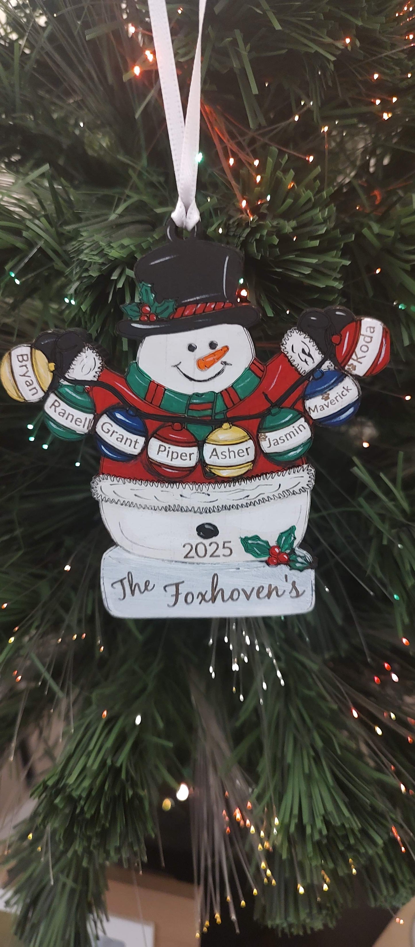 Personalized Family Ornament ~ Meaningful Christmas Gifts