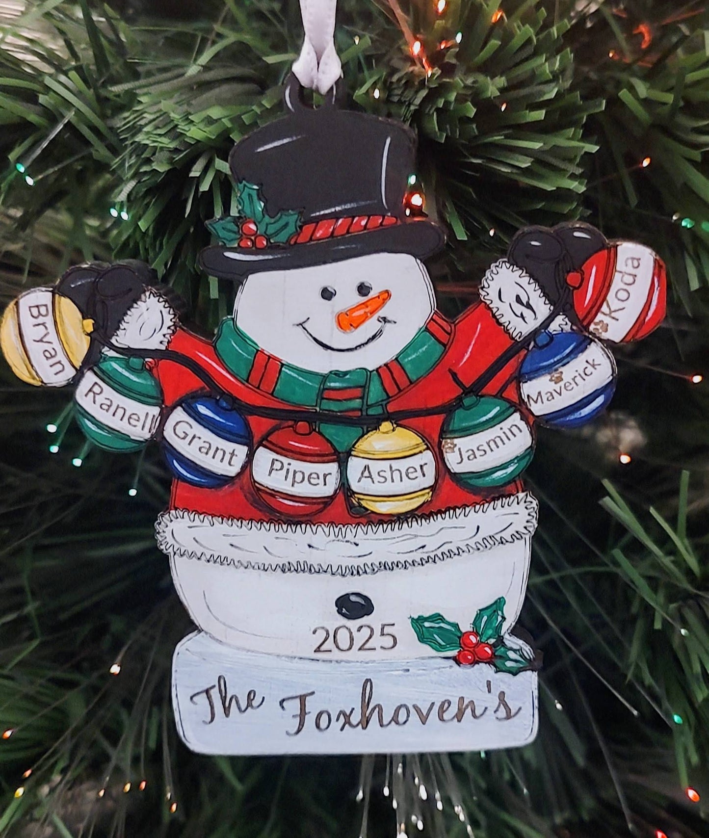 Personalized Family Ornament ~ Meaningful Christmas Gifts