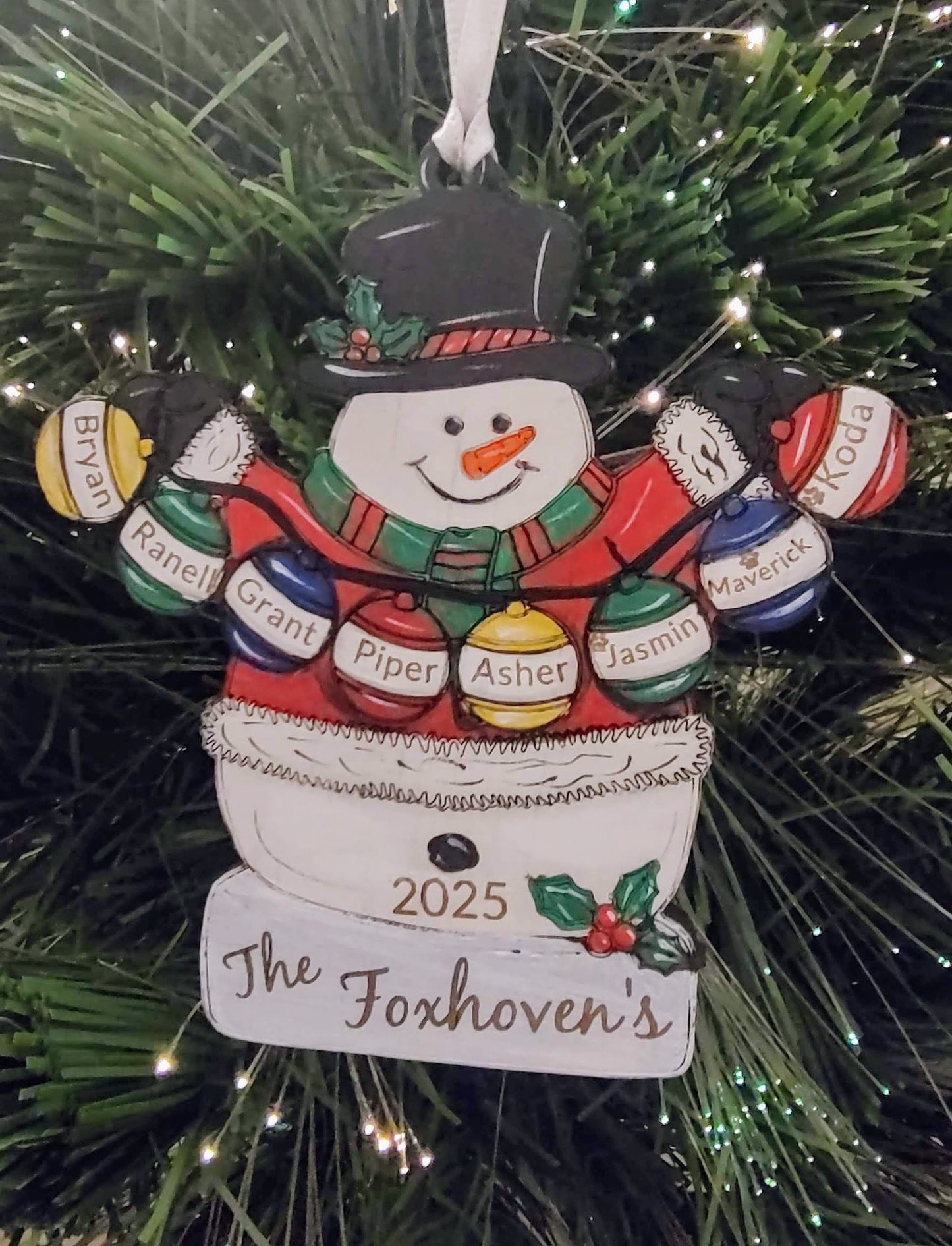 Personalized Family Ornament ~ Meaningful Christmas Gifts