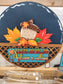 Round Truck Insert Base Laser Cut Wood Door Hanger - Autumn is Calling - Blue – Interchangeable Home Decor – Creations by Ranell