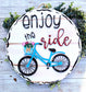 Enjoy the Journey Bicycle 3D Door Hanger | Everyday Home Decor