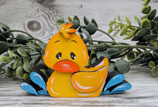 Teeny Adorable Duck Shelf Decor l Spring Decor
