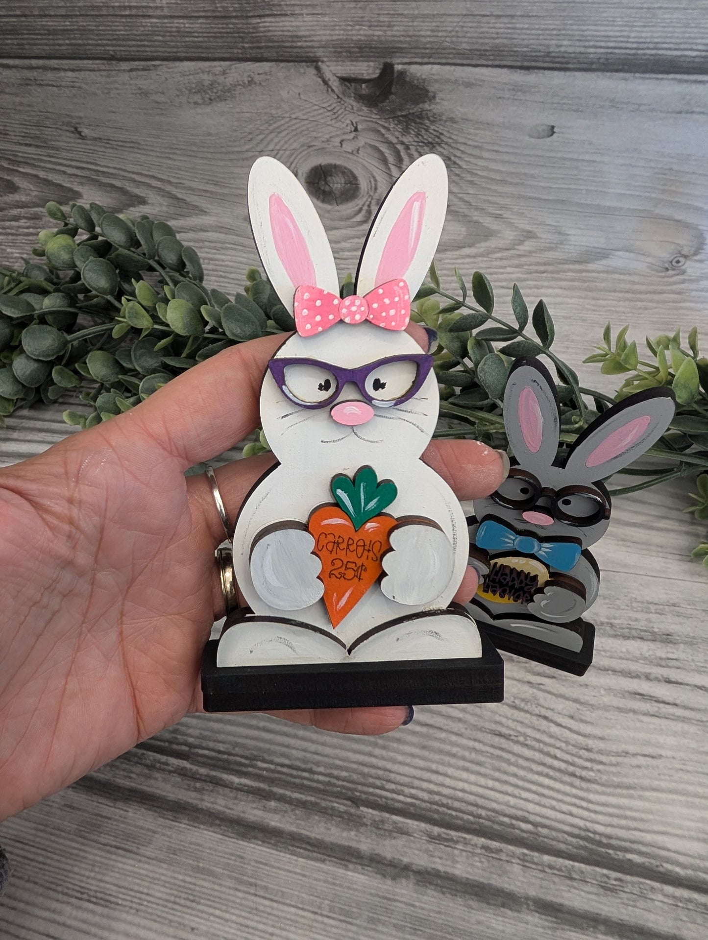 Tiny Bunny Easter Decor l Easter Spring Seasonal Decor