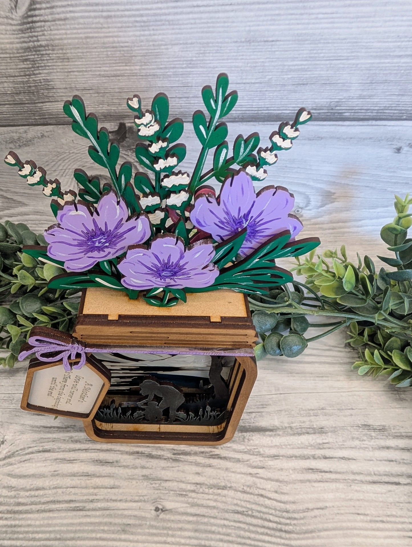 Mother's Light Up Floral Shelf Decor l Everyday Decor