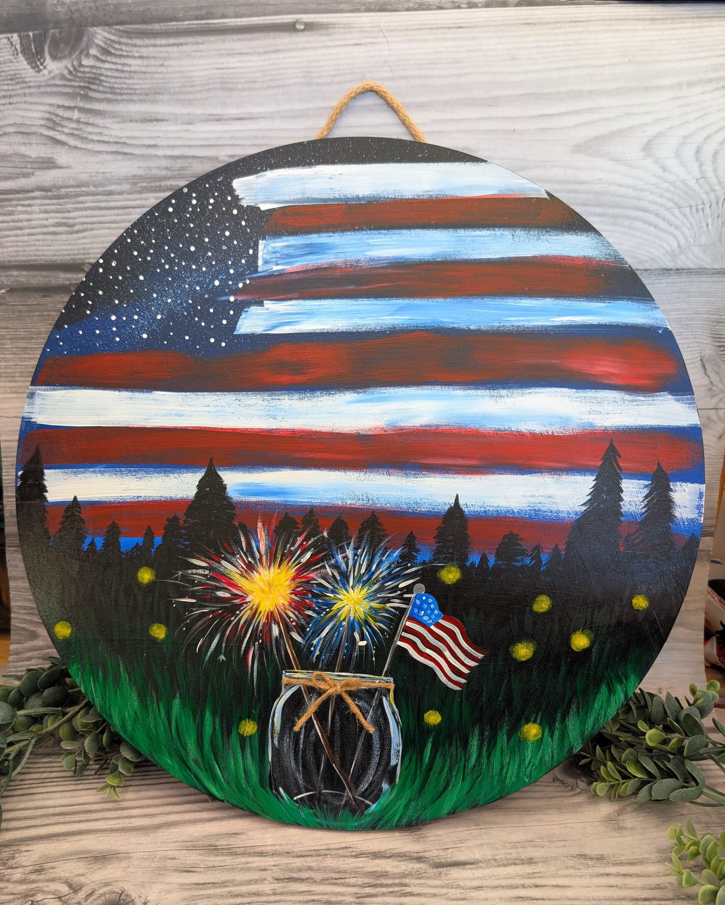 Flag in the Sky Artist's Collection l Summer and Patriotic Decor