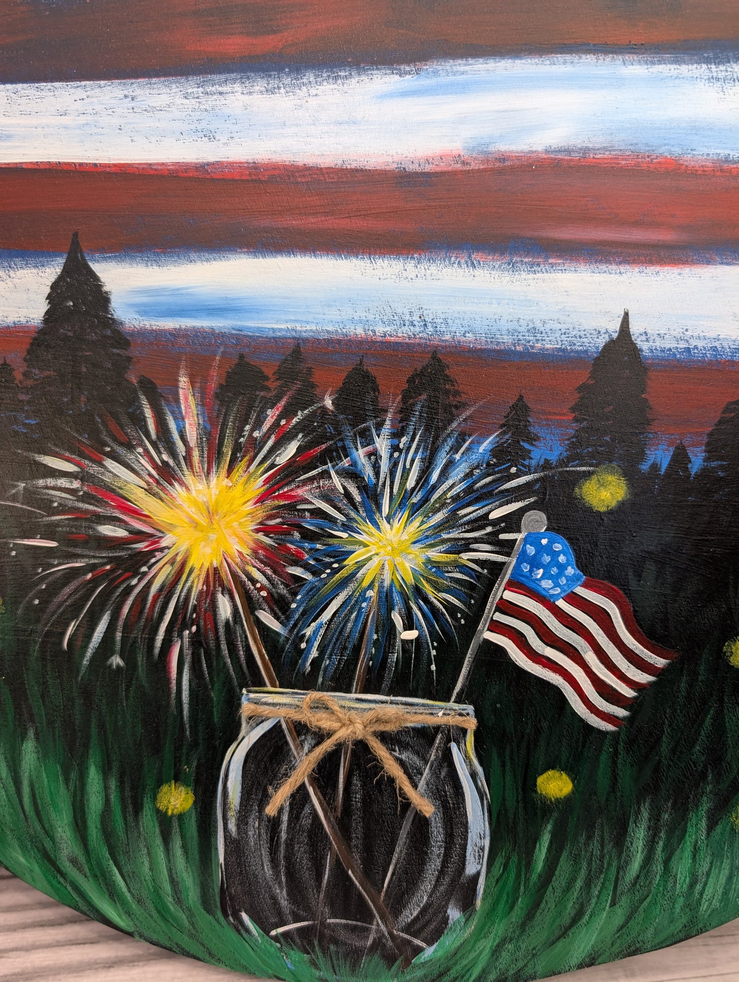 Flag in the Sky Artist's Collection l Summer and Patriotic Decor