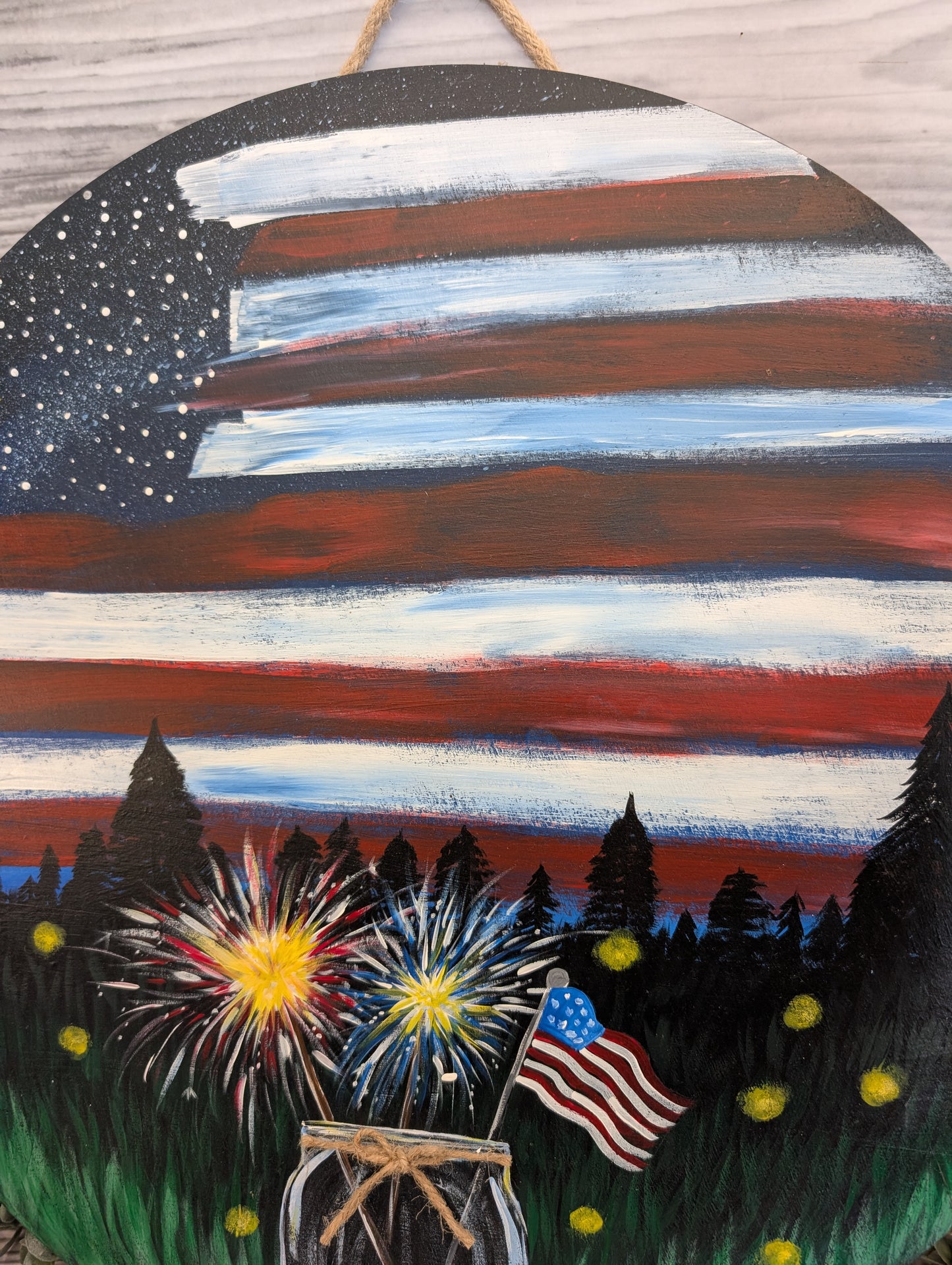 Flag in the Sky Artist's Collection l Summer and Patriotic Decor
