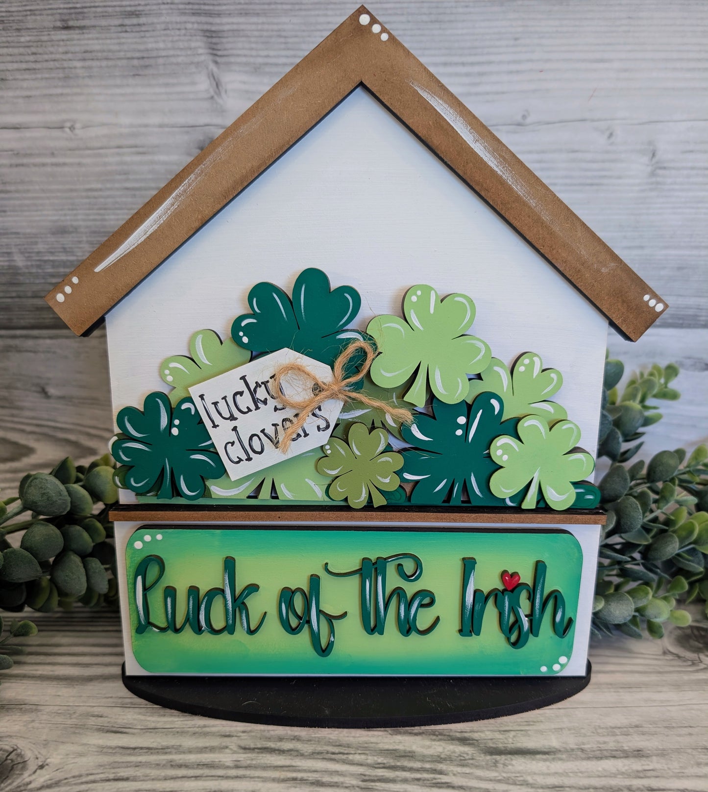 SMALL St. Patty's Shamrock Truck Insert – Fits SMALL Famous Truck, Gnome, and House | St. Patrick’s Day Decor