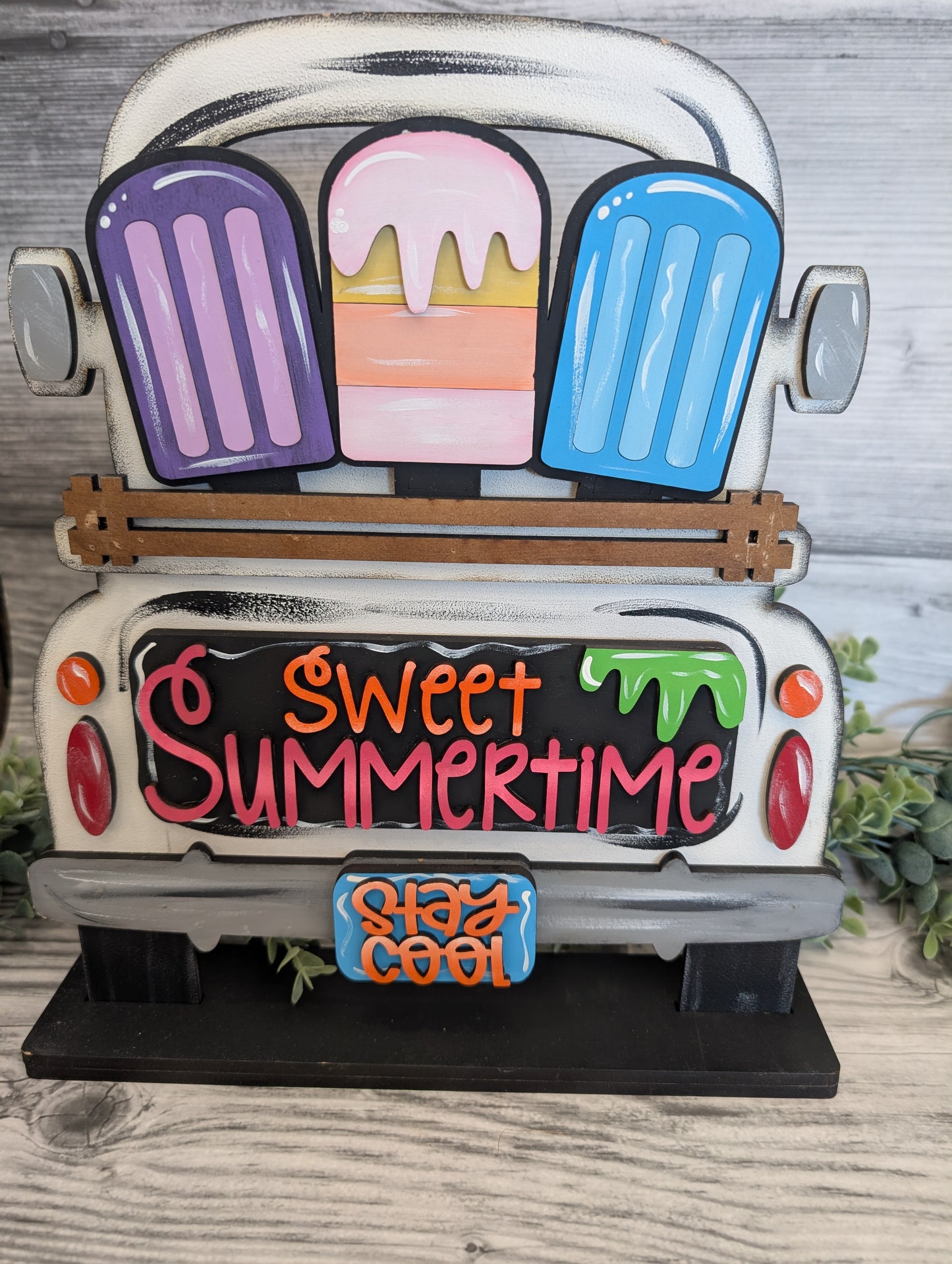 SMALL Summer Popsicle Truck Insert – Fits SMALL Famous Truck, Gnome, and House | Summer Decor