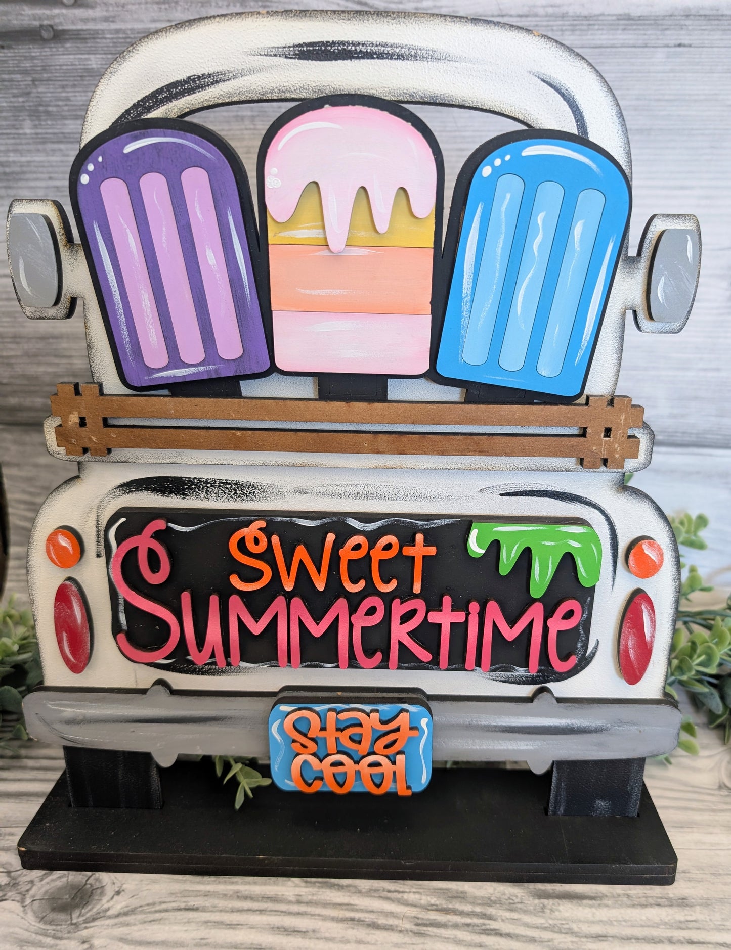 SMALL Summer Popsicle Truck Insert – Fits SMALL Famous Truck, Gnome, and House | Summer Decor
