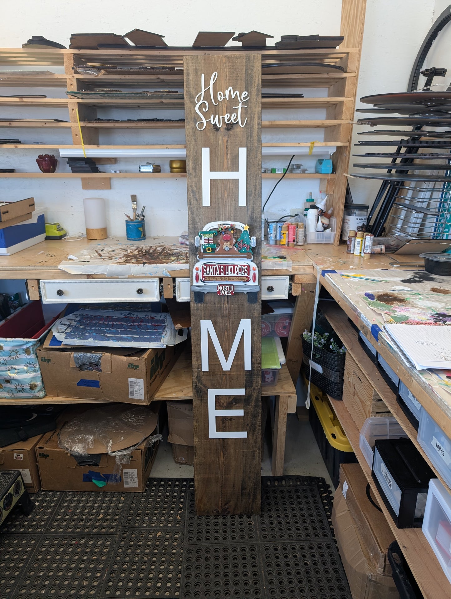 NEW! Interchangeable Truck Porch Leaner - uses SMALL truck inserts l Interchangeable decor