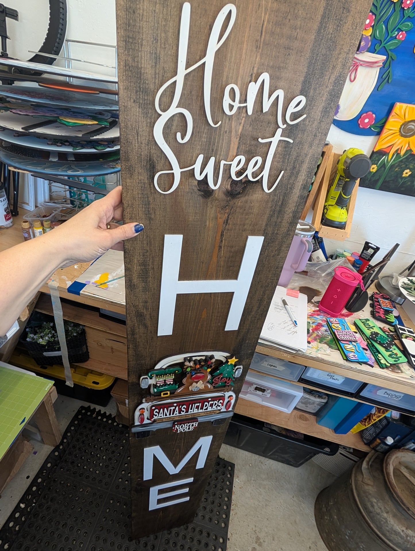 NEW! Interchangeable Truck Porch Leaner - uses SMALL truck inserts l Interchangeable decor