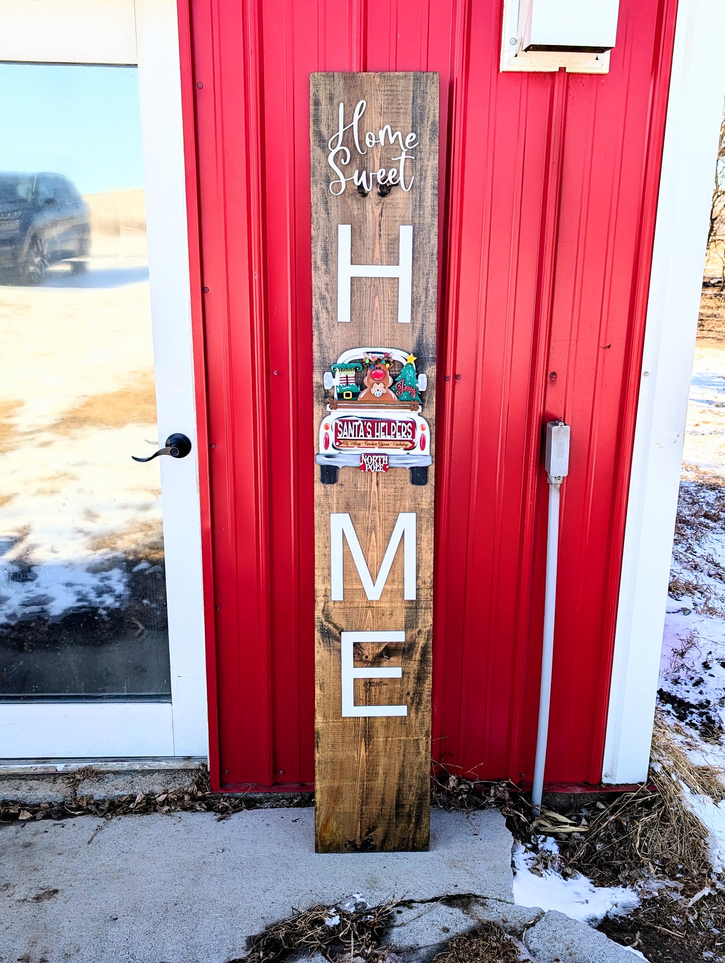 NEW! Interchangeable Truck Porch Leaner - uses SMALL truck inserts l Interchangeable decor