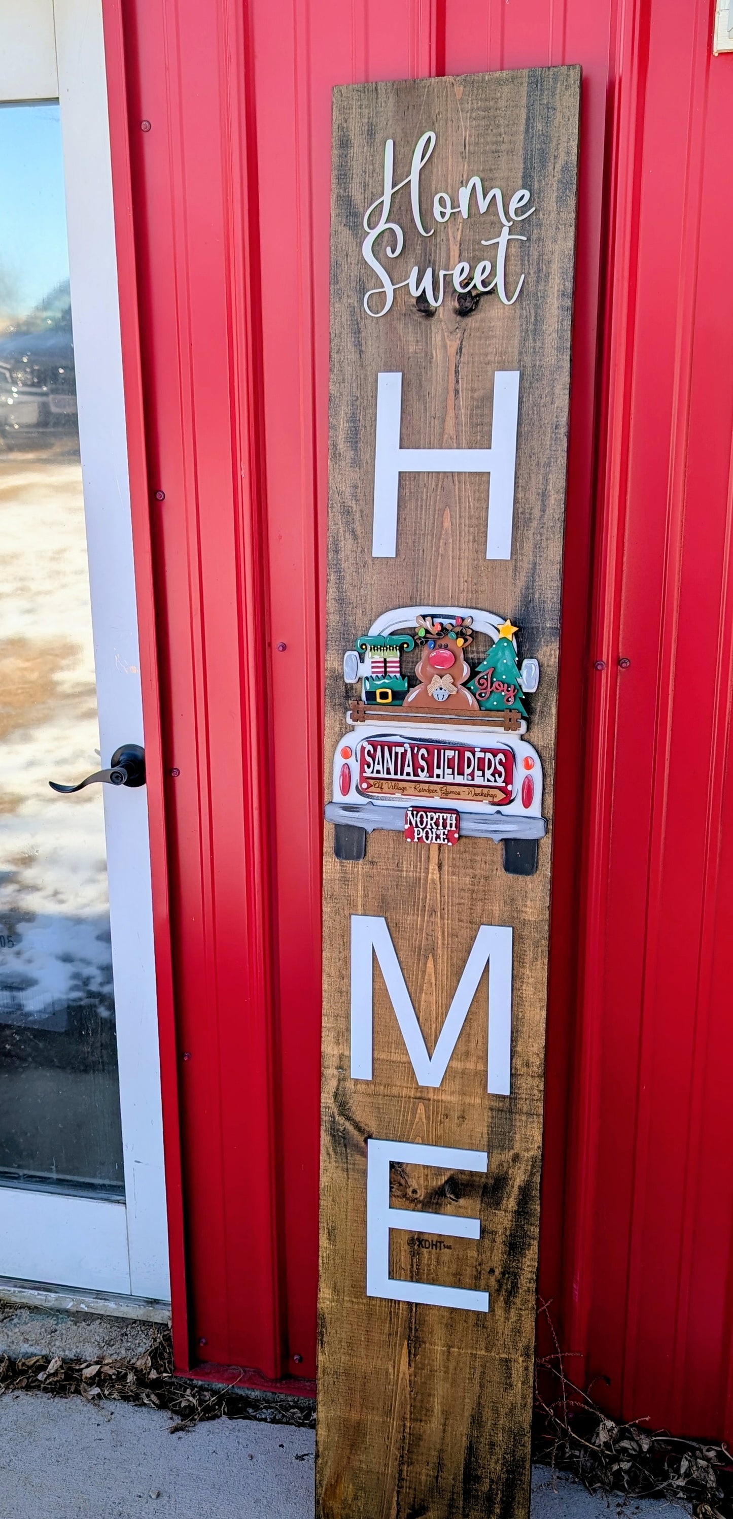 NEW! Interchangeable Truck Porch Leaner - uses SMALL truck inserts l Interchangeable decor